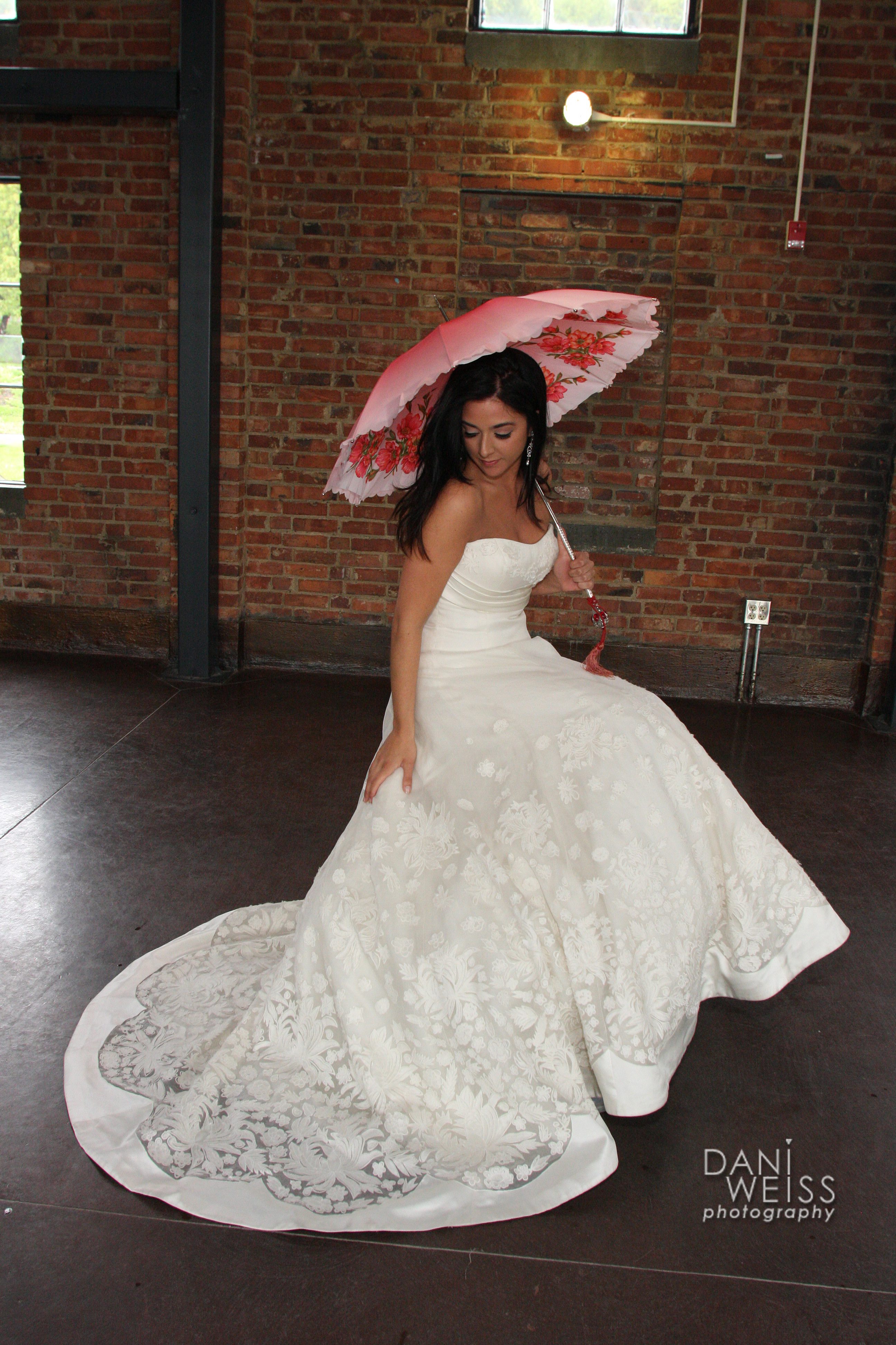 Bride with Umbrella in Atlanta