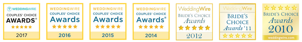 WeddingWire award logos